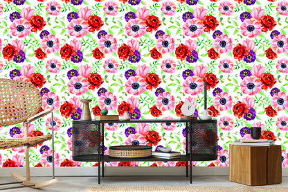 Wallpaper Colorful Buttercups