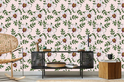 Wallpaper Beautiful Peony Flowers