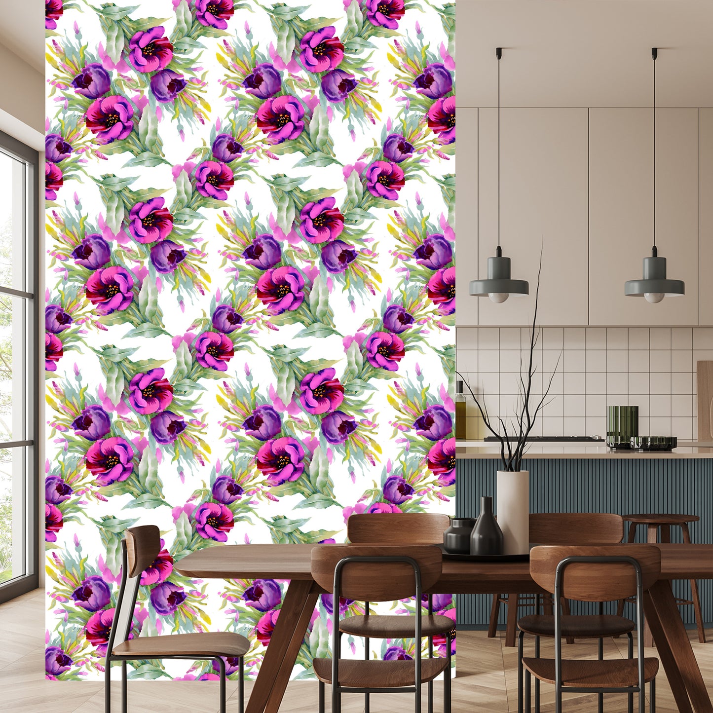 Wallpaper Colorful Medical Peonies