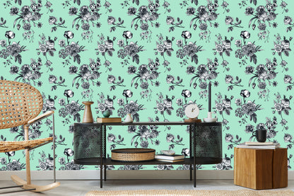 Wallpaper Stylish Blooming Flowers