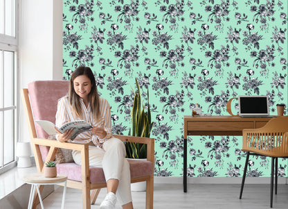 Wallpaper Stylish Blooming Flowers