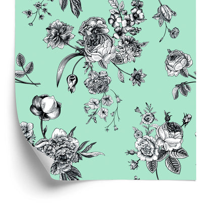 Wallpaper Stylish Blooming Flowers