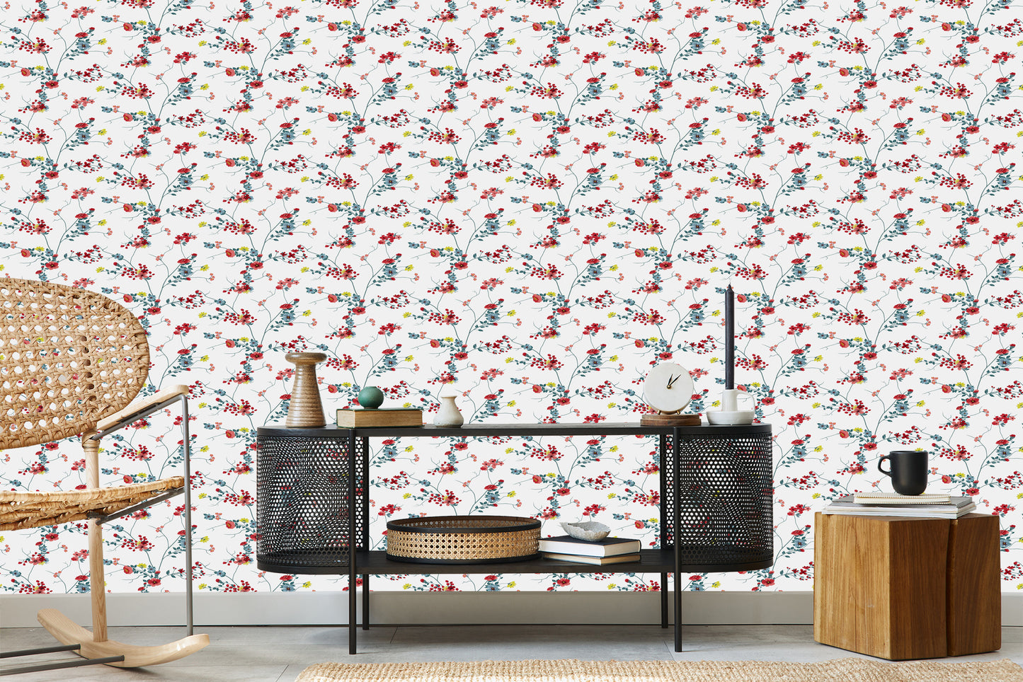 Wallpaper Floral Watercolor Pattern