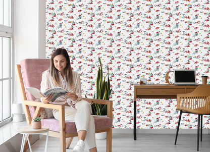 Wallpaper Floral Watercolor Pattern