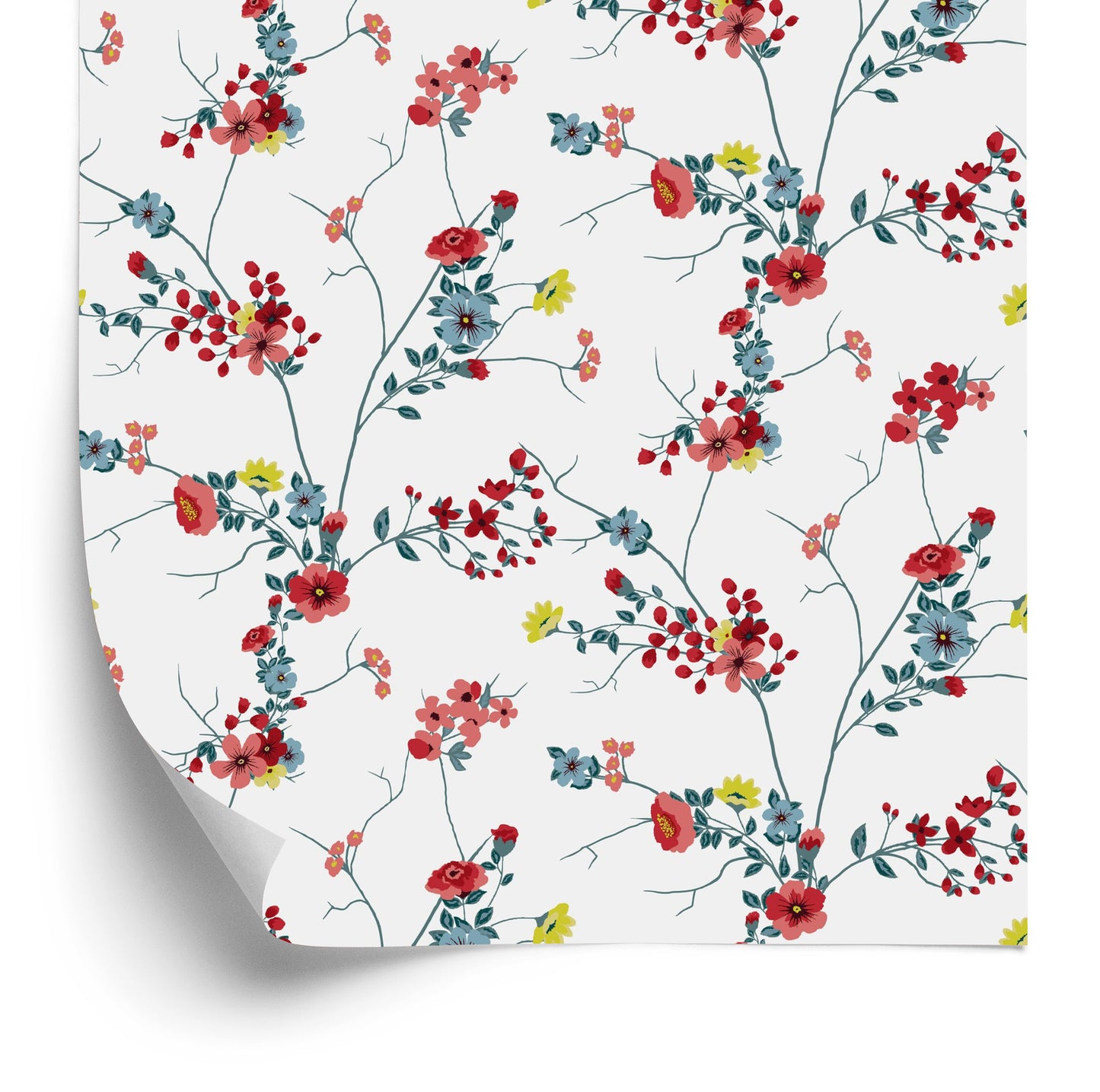 Wallpaper Floral Watercolor Pattern