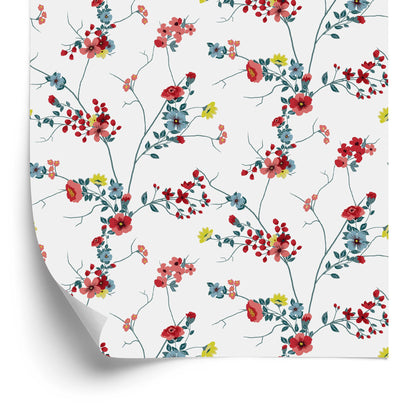 Wallpaper Floral Watercolor Pattern