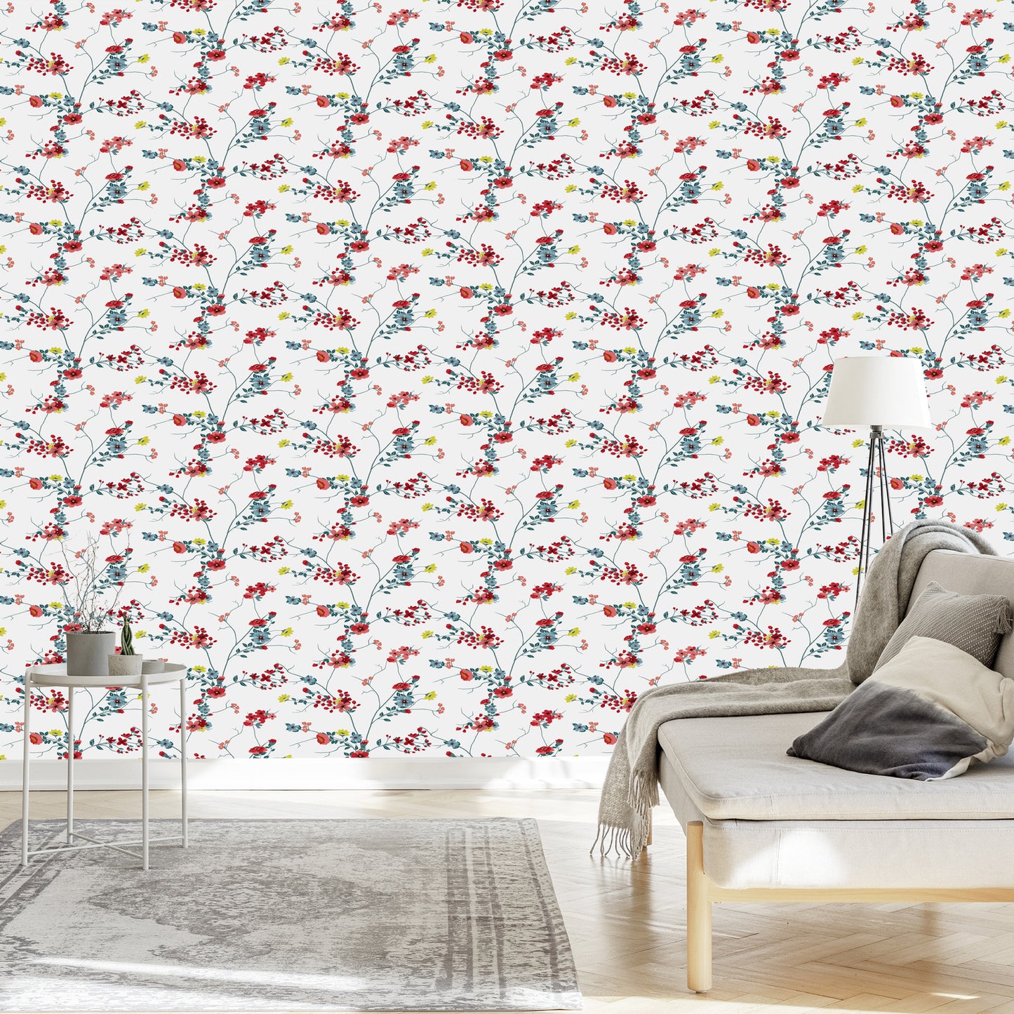 Wallpaper Floral Watercolor Pattern