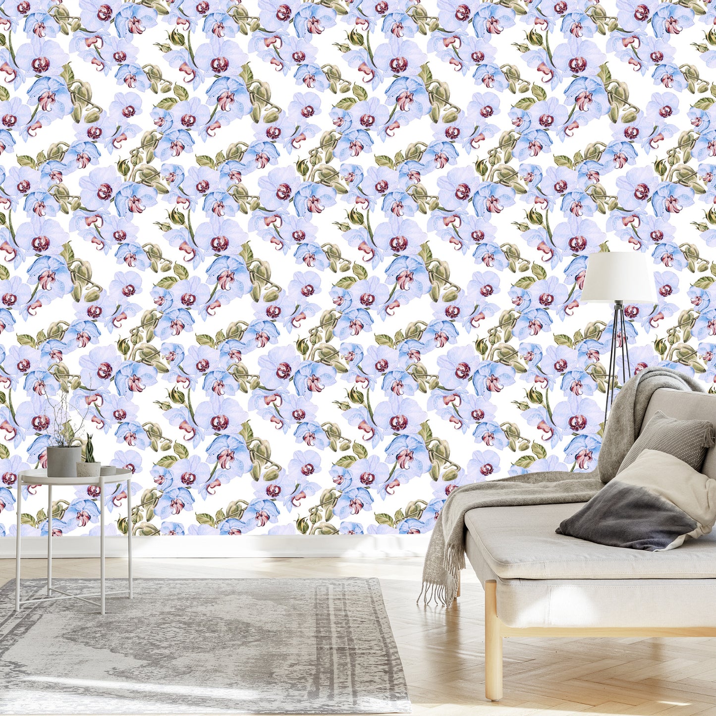 Wallpaper For Living Room Orchids, Leaves, Nature, Plants