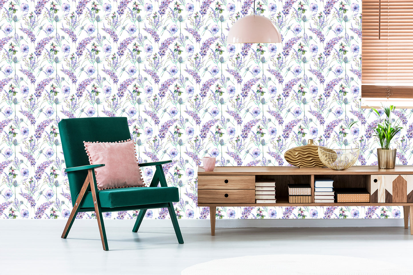 Wallpaper Purple Lavender Plants