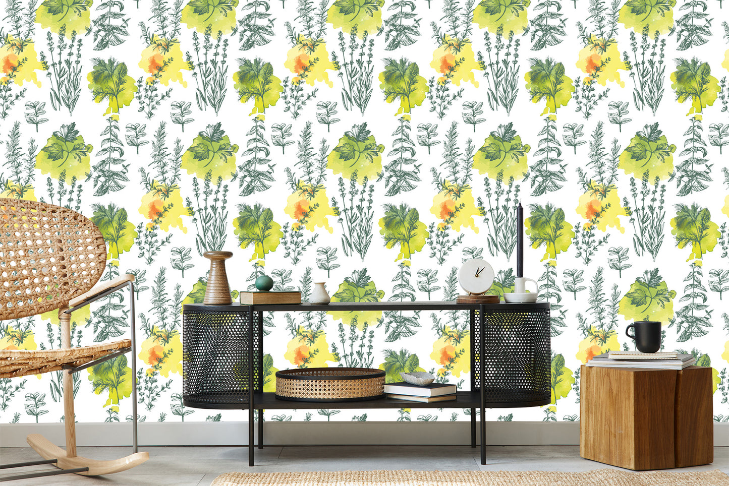 Wallpaper Green Lavender Plants