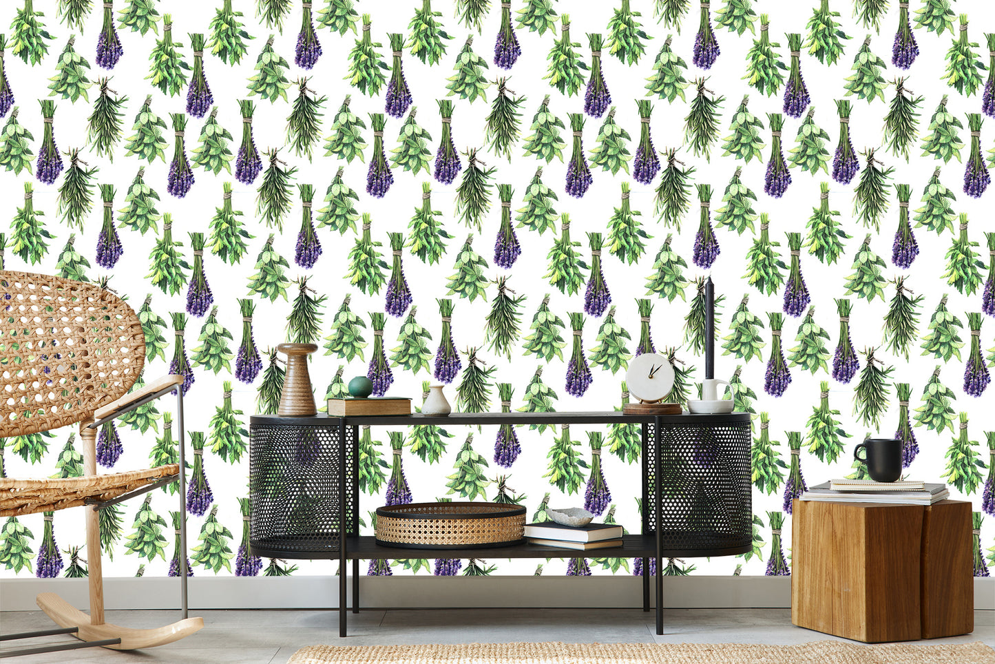 Wallpaper Bouquets Of Lavender Plants