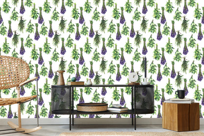Wallpaper Bouquets Of Lavender Plants
