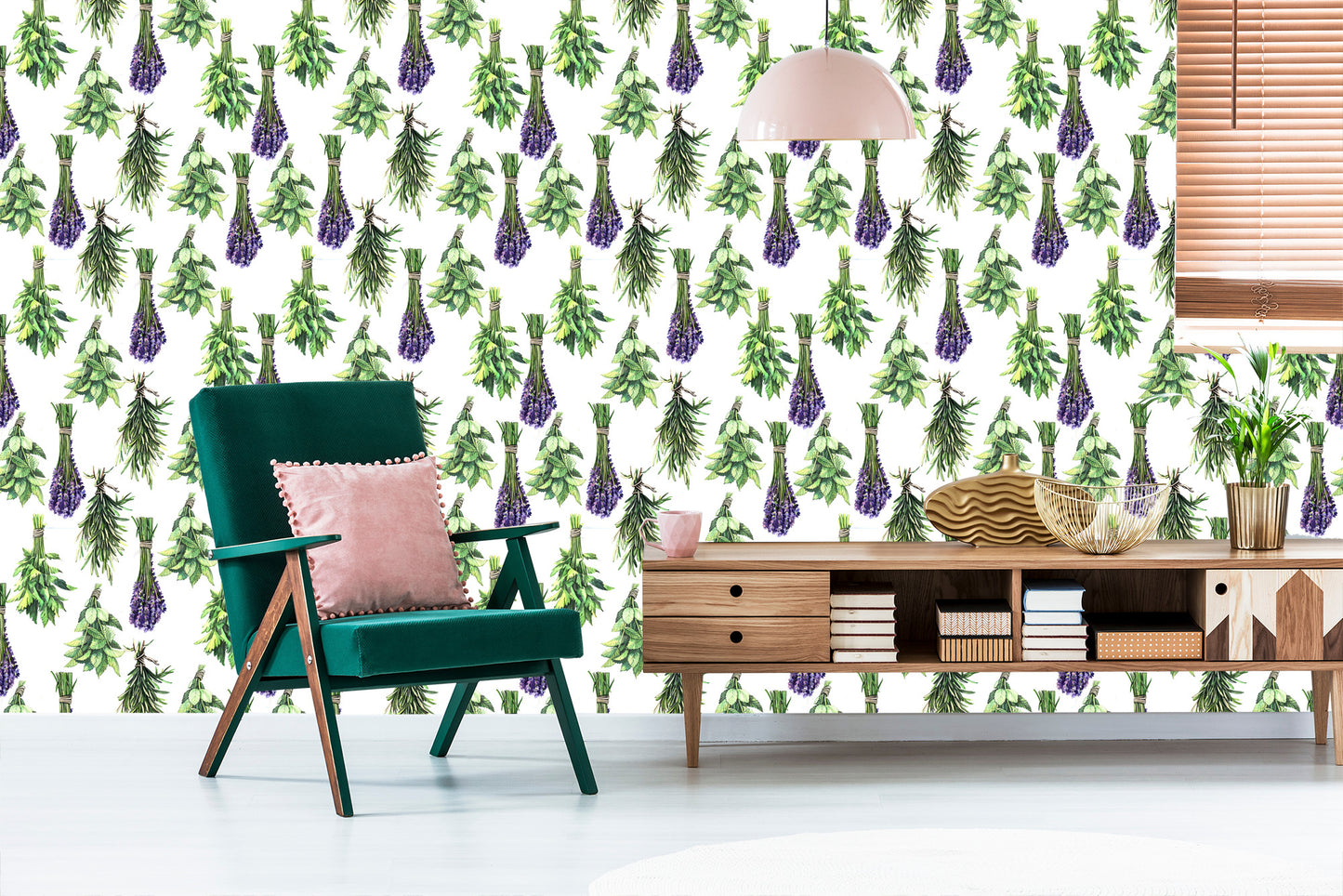 Wallpaper Bouquets Of Lavender Plants