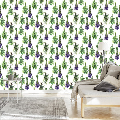 Wallpaper Bouquets Of Lavender Plants