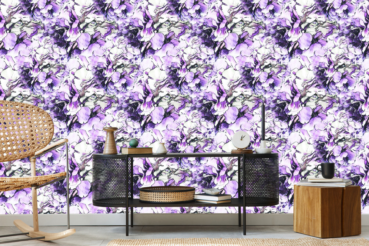 Wallpaper Colorful Peonies