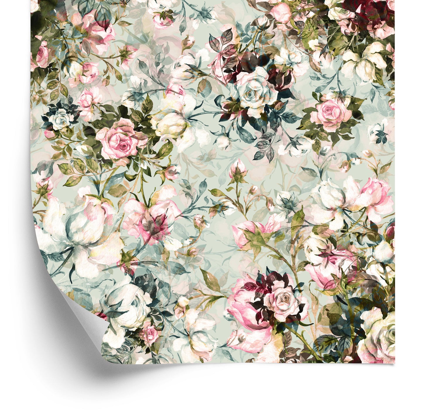 Wallpaper For Bedroom Roses Flowers Leaves Nature 3D
