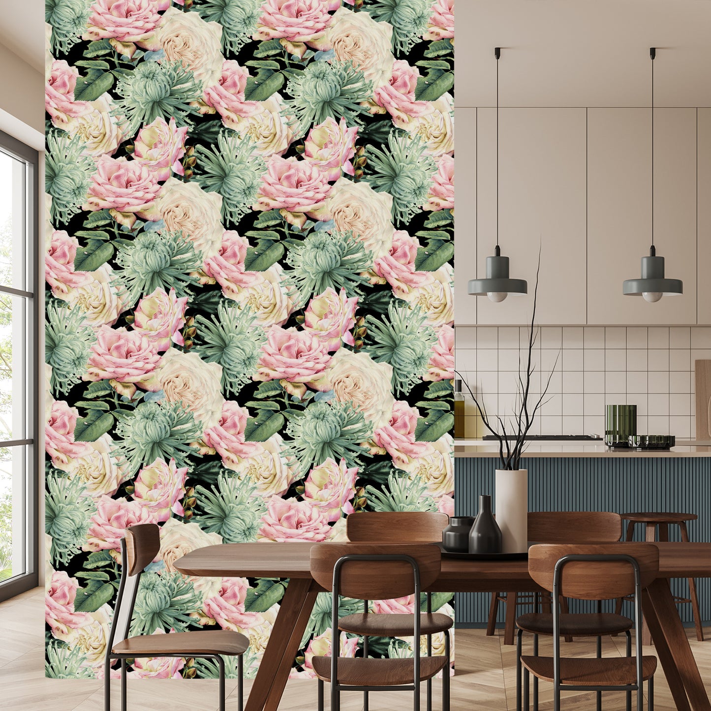 Wallpaper Natural Roses