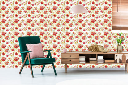 Wallpaper Poppies And Dandelions
