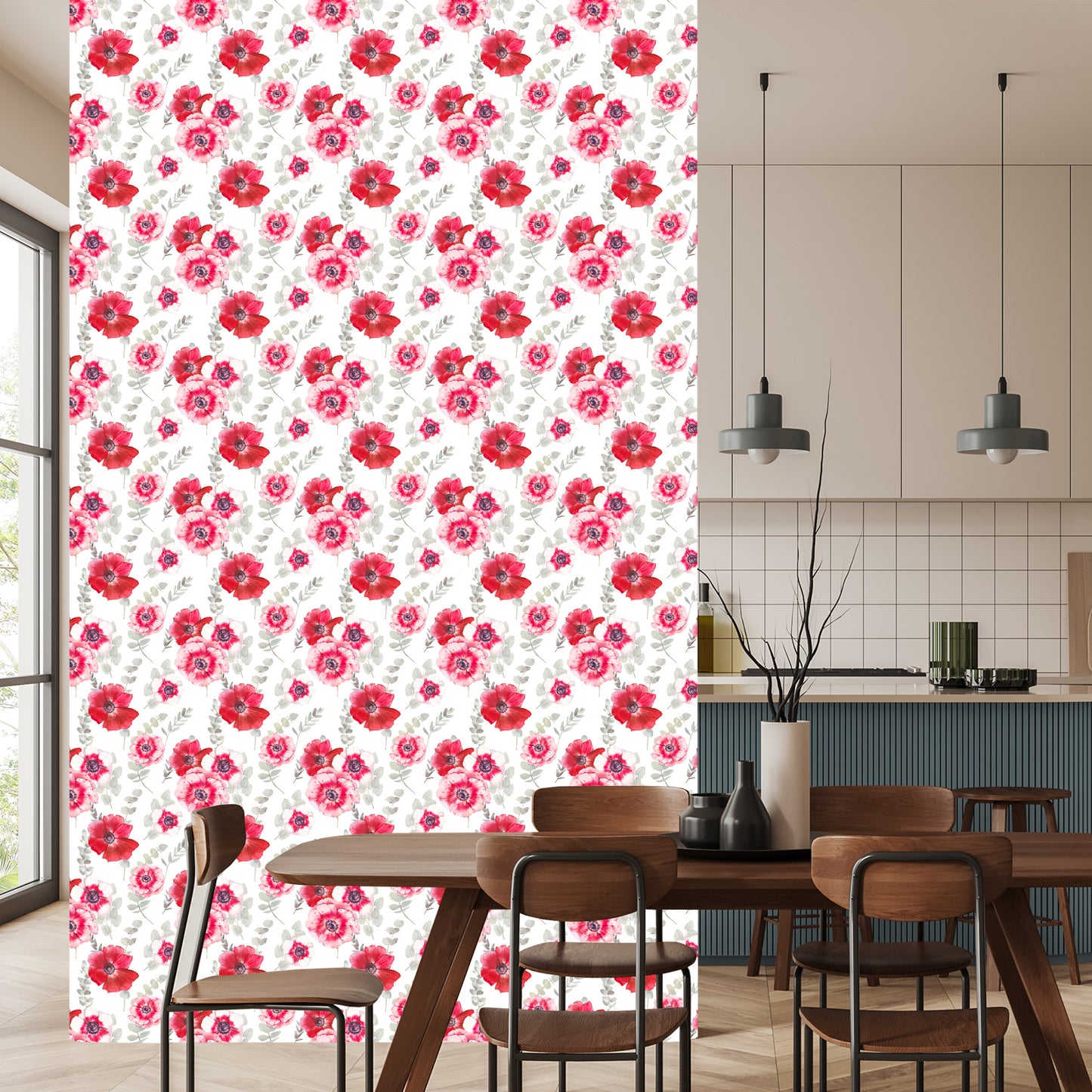 Wallpaper Flowers With Eucalyptus