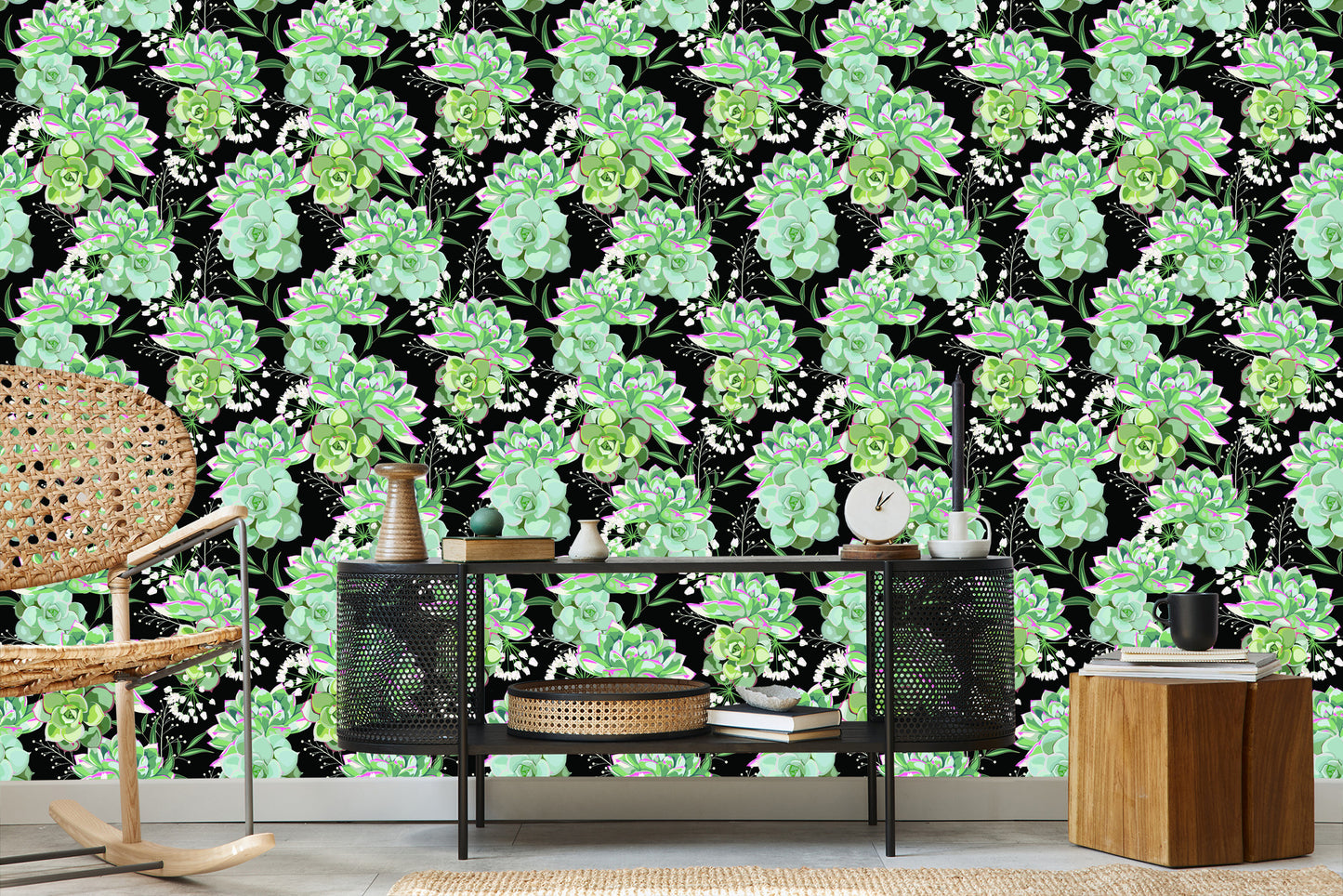 Wallpaper Flowers With Cacti