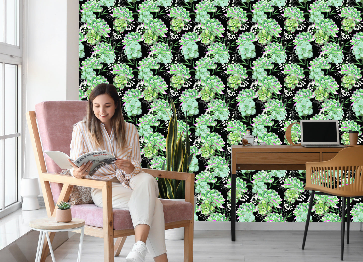 Wallpaper Flowers With Cacti