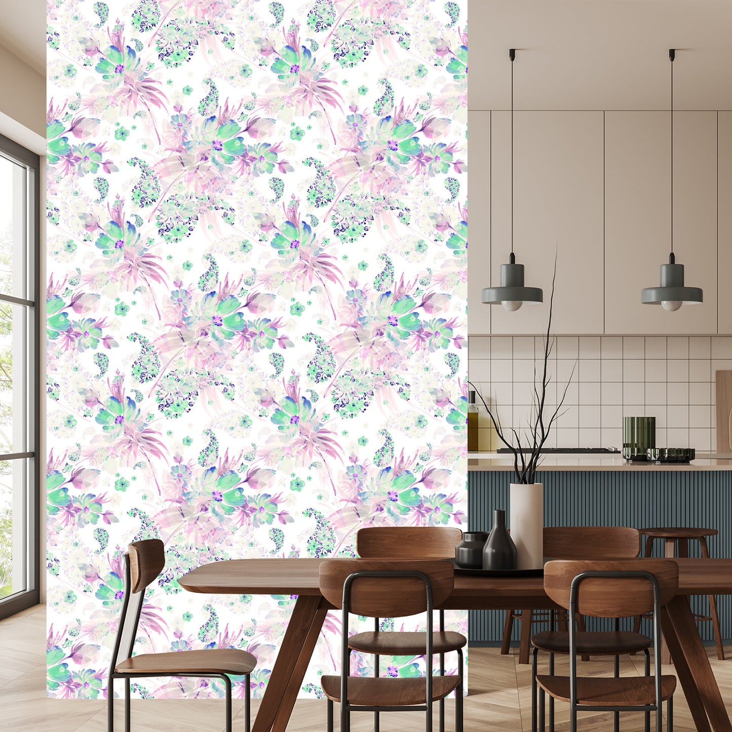 Wallpaper Flowers, Plants, Pastel Leaves