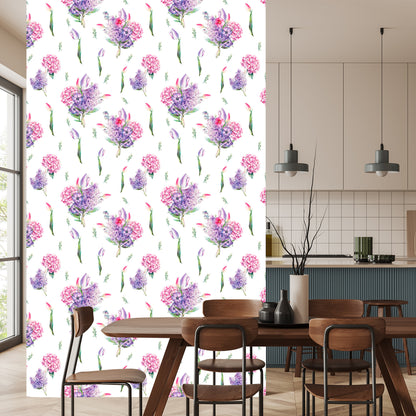 Wallpaper Lavender With Flowers