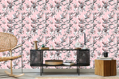 Wallpaper Pastel Magnolia Flowers