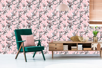 Wallpaper Pastel Magnolia Flowers
