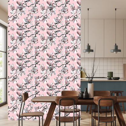 Wallpaper Pastel Magnolia Flowers