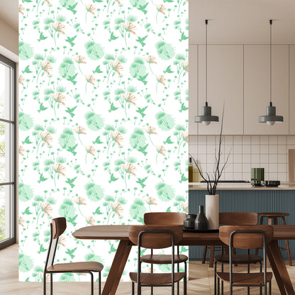 Wallpaper Dandelion Birds And Flowers