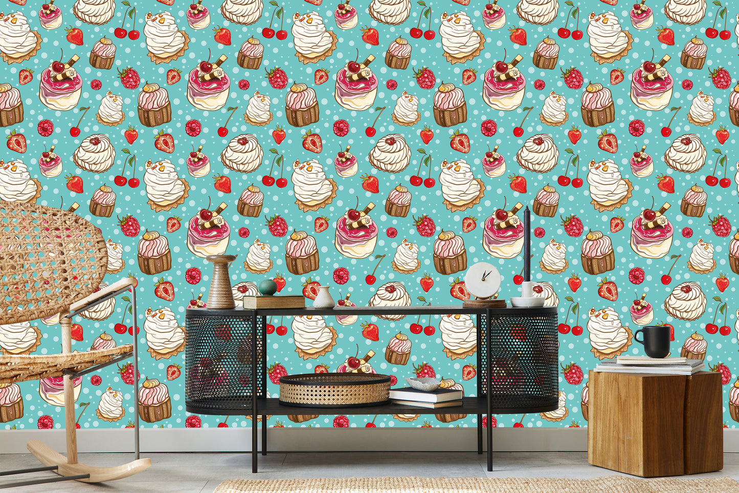 Wallpaper Colorful Fruit Cakes