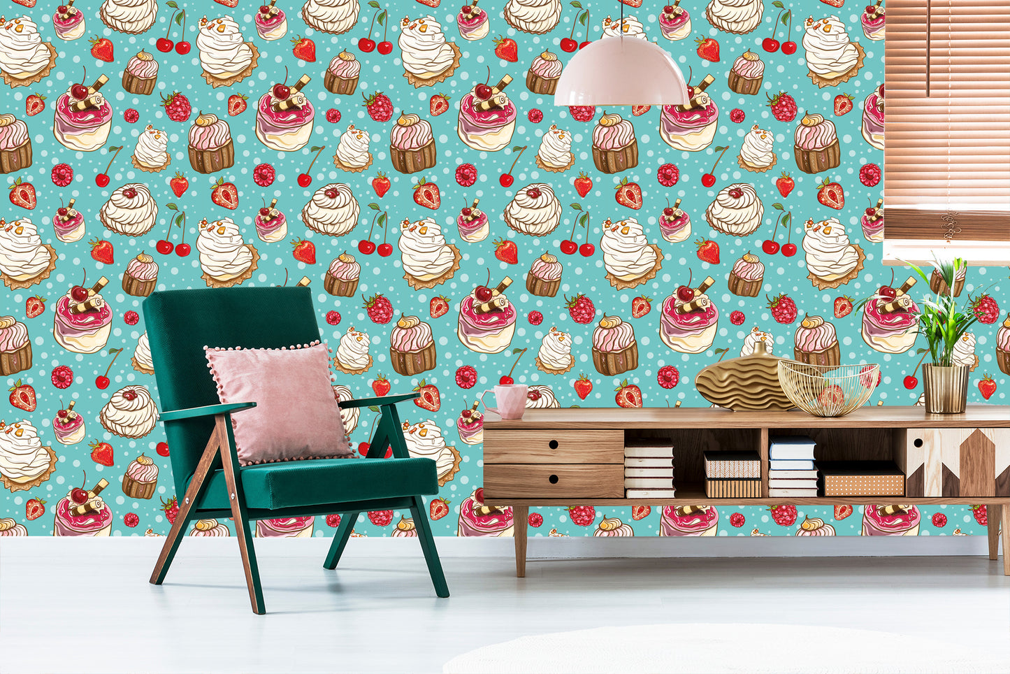 Wallpaper Colorful Fruit Cakes