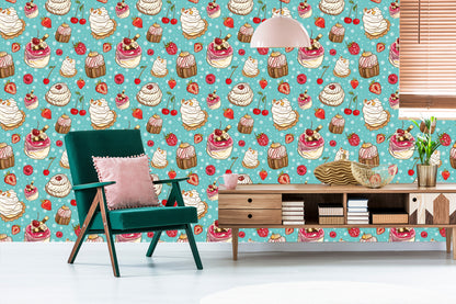 Wallpaper Colorful Fruit Cakes
