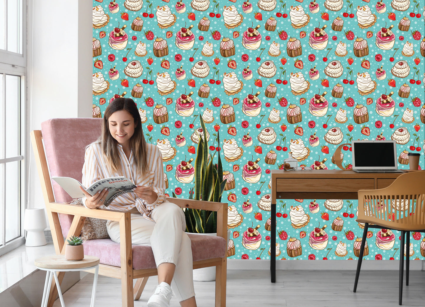 Wallpaper Colorful Fruit Cakes