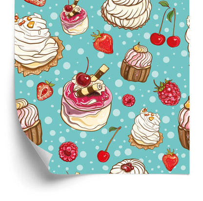Wallpaper Colorful Fruit Cakes