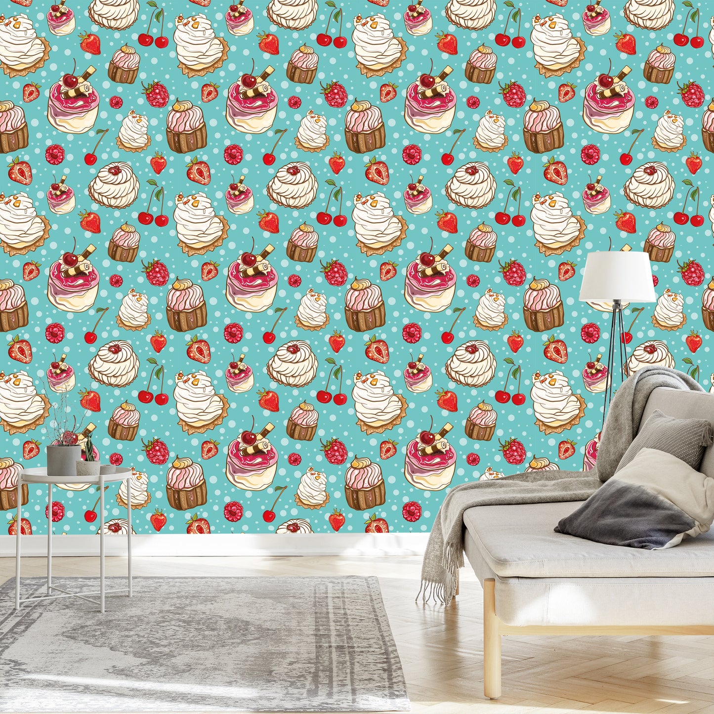 Wallpaper Colorful Fruit Cakes