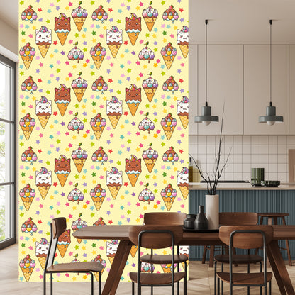 Wallpaper Cat's Ice Cream