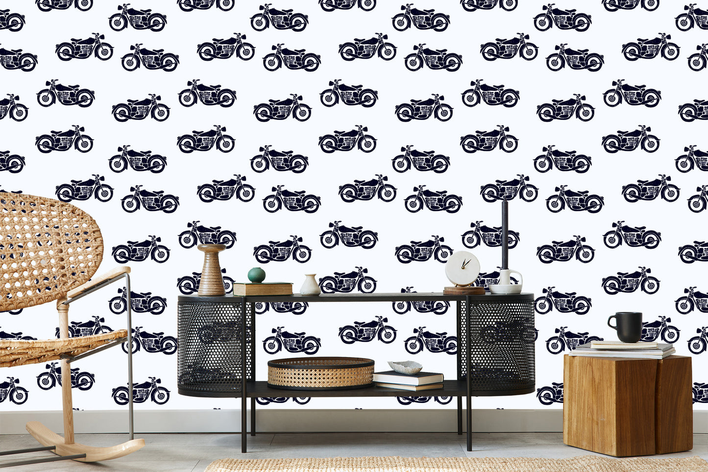 Wallpaper Black And White Vintage Motorcycles