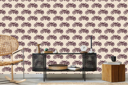 Wallpaper Sketches Of Vintage Motorcycles