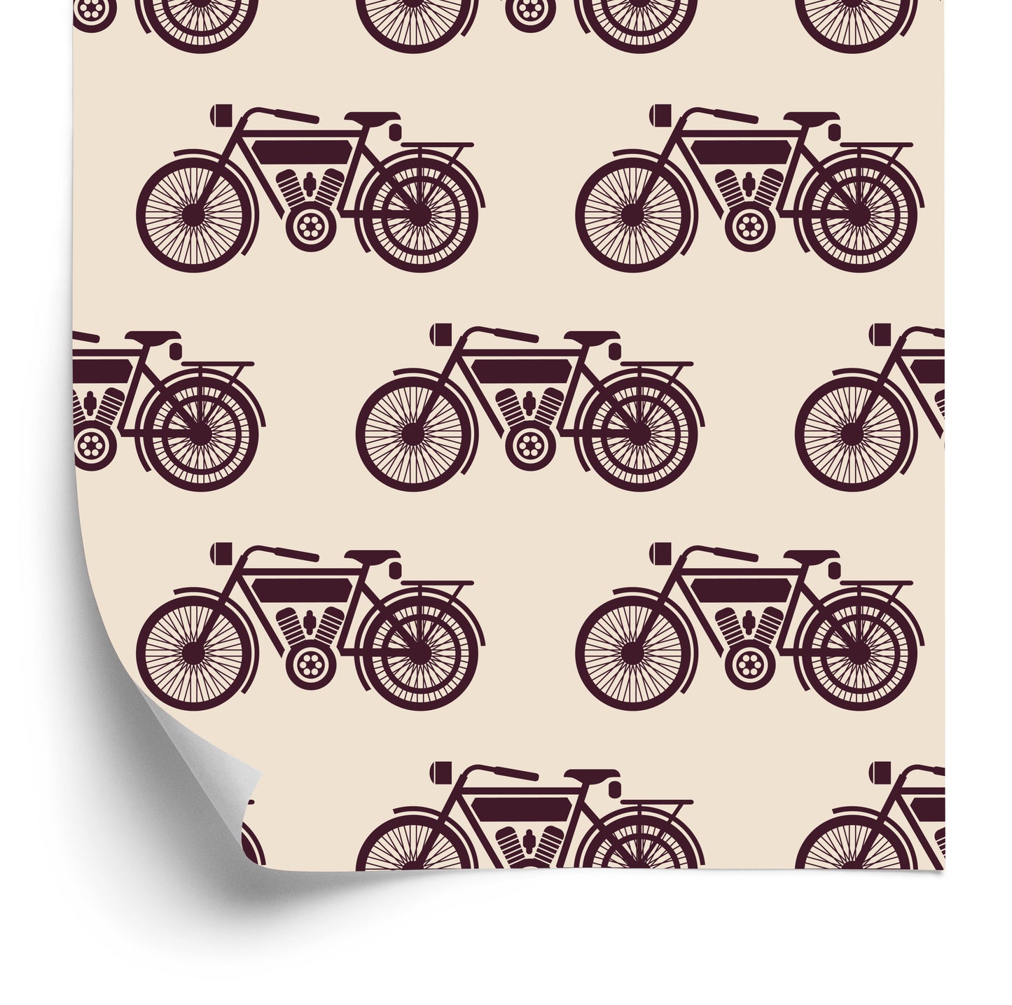 Wallpaper Sketches Of Vintage Motorcycles