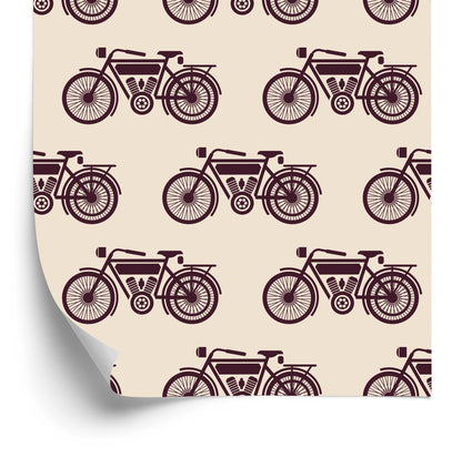 Wallpaper Sketches Of Vintage Motorcycles