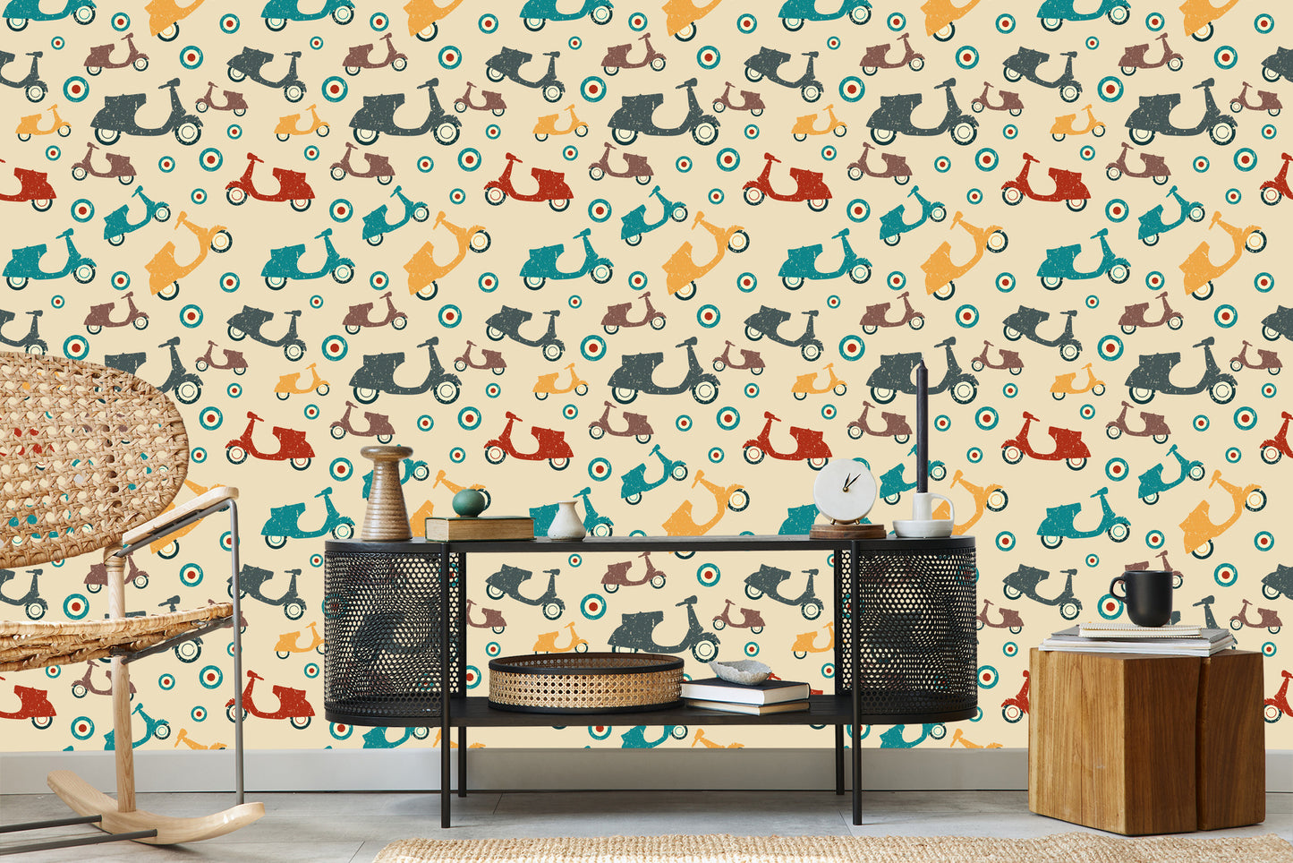 Wallpaper Vintage Scooters