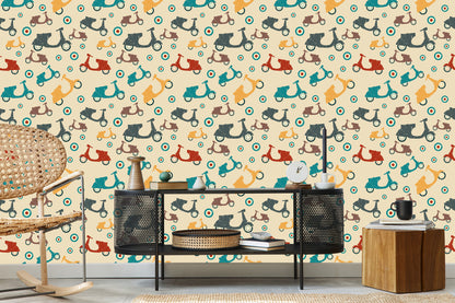 Wallpaper Vintage Scooters