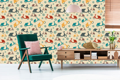 Wallpaper Vintage Scooters