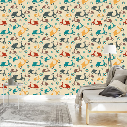 Wallpaper Vintage Scooters