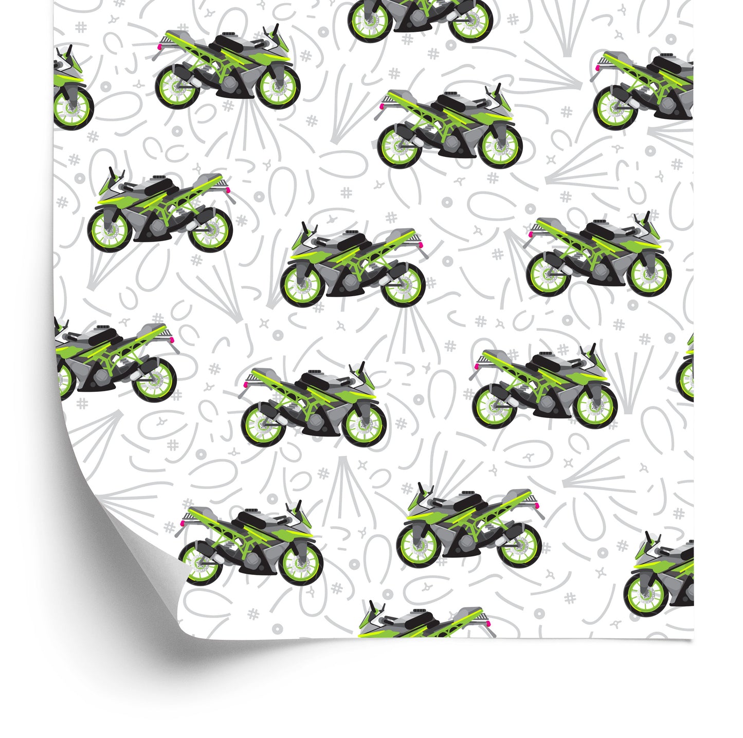 Wallpaper Modern Motorcycles With Patterns