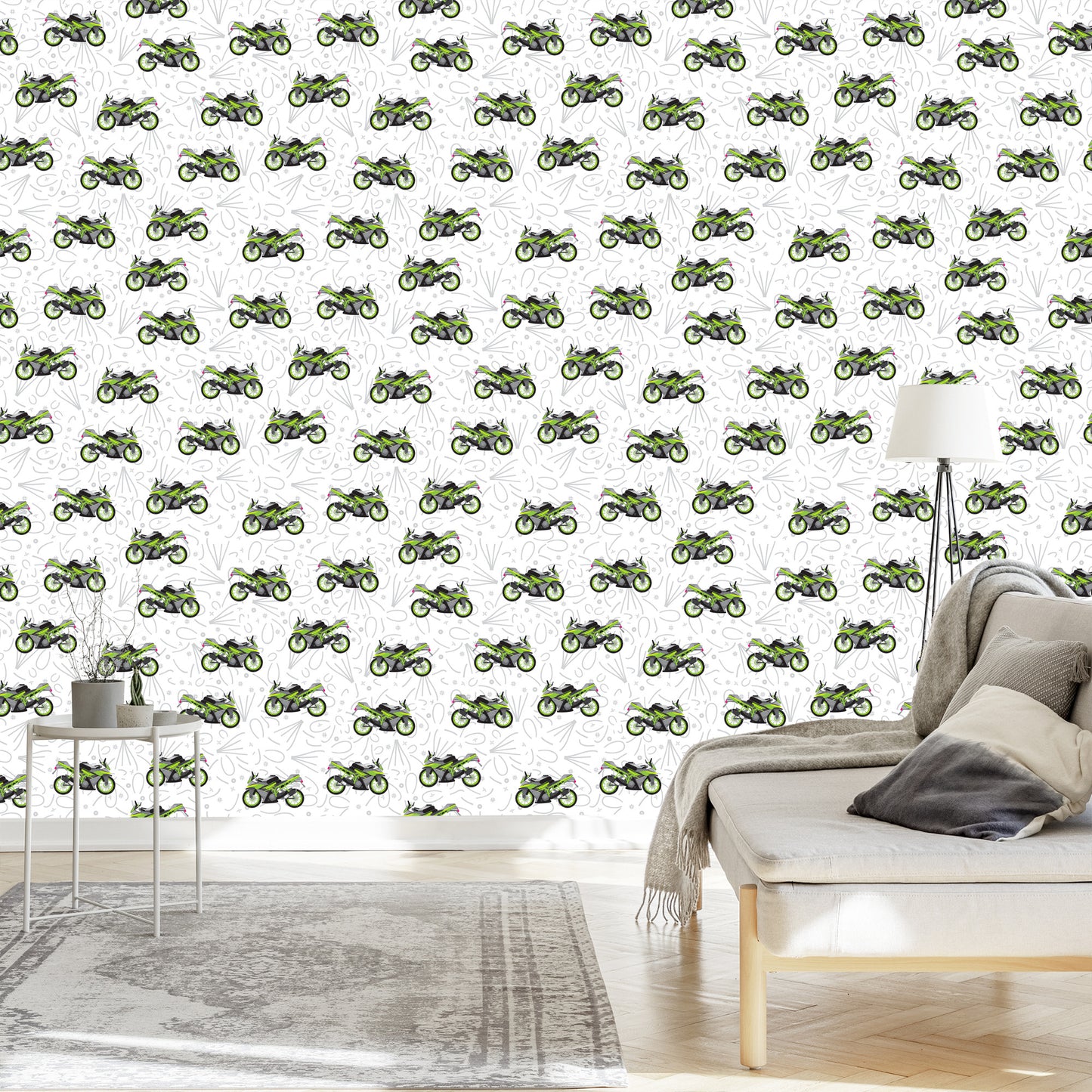 Wallpaper Modern Motorcycles With Patterns