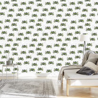Wallpaper Modern Motorcycles With Patterns
