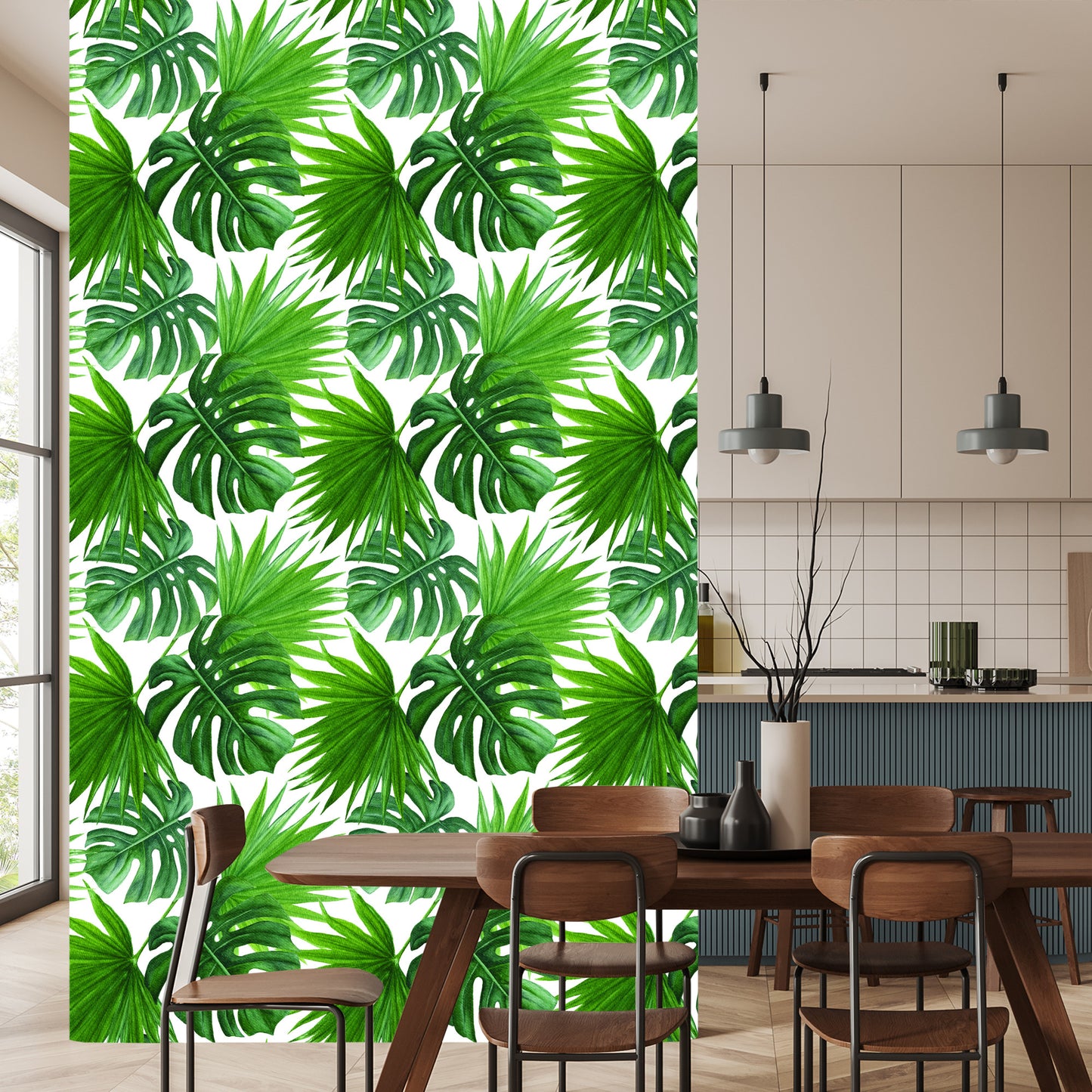 Wallpaper Green Leaves